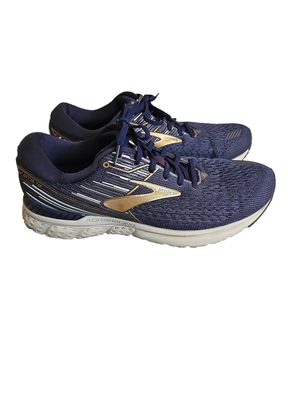 Brooks Mens Running Shoes in Navy with Gold Accents Mens Size 12